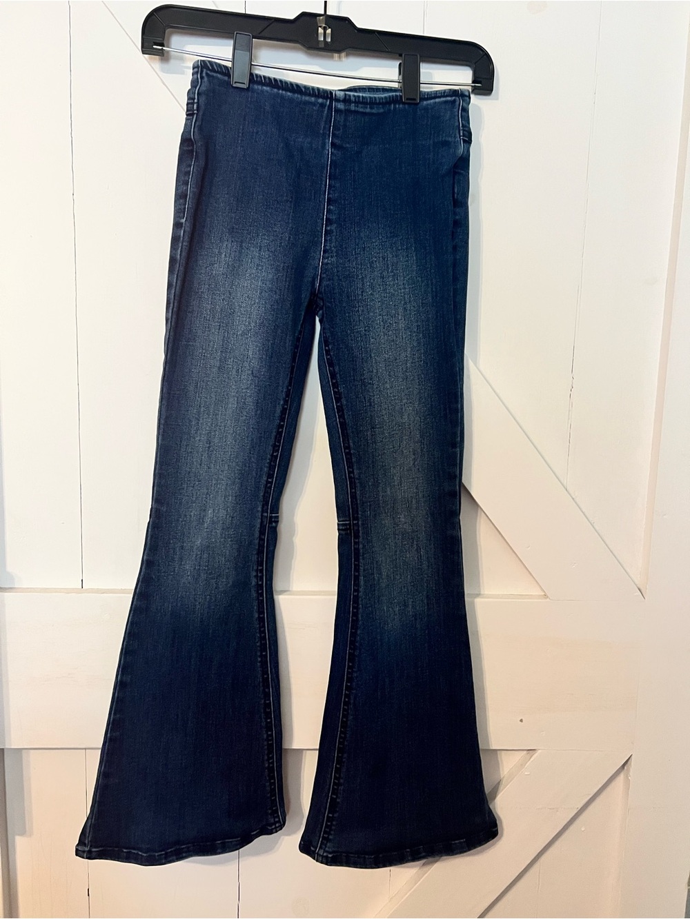 Chelsea & Violet Dark Wash Flare Jeans - Navy